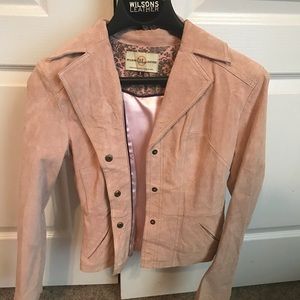 Wilson’s Leather Jacket size small with hat
